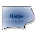 Census Tract 73.03, Douglas County, Nebraska (Radial Fill with Shadow)