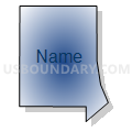Census Tract 3, Douglas County, Nebraska (Radial Fill with Shadow)