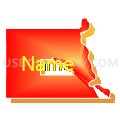 Census Tract 9681, Nemaha County, Nebraska (Bright Blending Fill with Shadow)