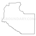 Census Tract 9720, Custer County, Nebraska (Light Gray Border)