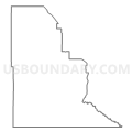 Census Tract 9718, Custer County, Nebraska (Light Gray Border)