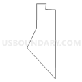 Census Tract 54.23, Clark County, Nevada (Light Gray Border)