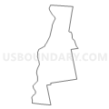 Census Tract 9757, Sullivan County, New Hampshire (Light Gray Border)