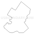 Census Tract 135, Atlantic County, New Jersey (Light Gray Border)