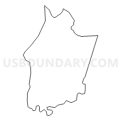 Census Tract 222.02, Salem County, New Jersey (Light Gray Border)