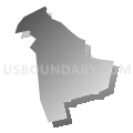 Census Tract 8085, Monmouth County, New Jersey (Gray Gradient Fill with Shadow)