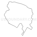 Census Tract 101, Hunterdon County, New Jersey (Light Gray Border)