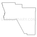 Census Tract 1, Harding County, New Mexico (Light Gray Border)
