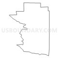Census Tract 1, Los Alamos County, New Mexico (Light Gray Border)