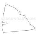 Census Tract 411, Rensselaer County, New York (Light Gray Border)