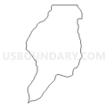 Census Tract 9513, Allegany County, New York (Light Gray Border)