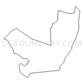 Census Tract 7407, Schoharie County, New York (Light Gray Border)