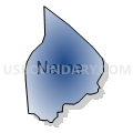Census Tract 105.02, Nash County, North Carolina (Radial Fill with Shadow)