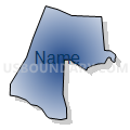 Census Tract 105.04, Nash County, North Carolina (Radial Fill with Shadow)