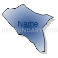 Census Tract 18, Pitt County, North Carolina (Radial Fill with Shadow)