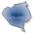 Census Tract 10, Wayne County, North Carolina (Radial Fill with Shadow)