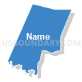 Census Tract 1.01, Wayne County, North Carolina (Solid Fill with Shadow)