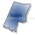 Census Tract 1.01, Wayne County, North Carolina (Radial Fill with Shadow)