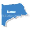 Census Tract 3.04, Wayne County, North Carolina (Solid Fill with Shadow)