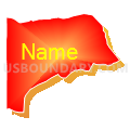 Census Tract 3.04, Wayne County, North Carolina (Bright Blending Fill with Shadow)