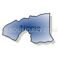 Census Tract 3.03, Wayne County, North Carolina (Radial Fill with Shadow)