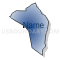 Census Tract 10.03, Pitt County, North Carolina (Radial Fill with Shadow)