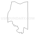 Census Tract 1.02, Wayne County, North Carolina (Light Gray Border)