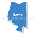 Census Tract 1.02, Wayne County, North Carolina (Solid Fill with Shadow)