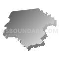 Census Tract 9702, Macon County, North Carolina (Gray Gradient Fill with Shadow)