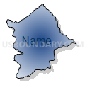 Census Tract 9705.01, Macon County, North Carolina (Radial Fill with Shadow)