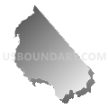 Census Tract 9601, Transylvania County, North Carolina (Gray Gradient Fill with Shadow)