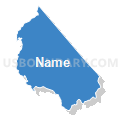 Census Tract 9601, Transylvania County, North Carolina (Solid Fill with Shadow)