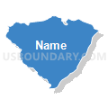 Census Tract 9602, Transylvania County, North Carolina (Solid Fill with Shadow)
