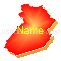 Census Tract 9606, Transylvania County, North Carolina (Bright Blending Fill with Shadow)