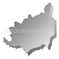 Census Tract 9604.01, Transylvania County, North Carolina (Gray Gradient Fill with Shadow)