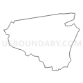 Census Tract 9606, Pasquotank County, North Carolina (Light Gray Border)