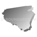 Census Tract 9606, Pasquotank County, North Carolina (Gray Gradient Fill with Shadow)