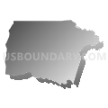 Census Tract 9201, Northampton County, North Carolina (Gray Gradient Fill with Shadow)