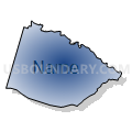 Census Tract 519.02, Rowan County, North Carolina (Radial Fill with Shadow)