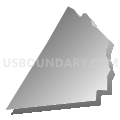 Census Tract 106, Catawba County, North Carolina (Gray Gradient Fill with Shadow)