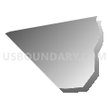 Census Tract 205.07, Brunswick County, North Carolina (Gray Gradient Fill with Shadow)