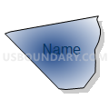 Census Tract 205.07, Brunswick County, North Carolina (Radial Fill with Shadow)