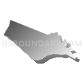 Census Tract 201.04, Brunswick County, North Carolina (Gray Gradient Fill with Shadow)