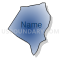 Census Tract 713.03, Harnett County, North Carolina (Radial Fill with Shadow)