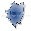 Census Tract 115, New Hanover County, North Carolina (Radial Fill with Shadow)