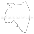Census Tract 401, Alexander County, North Carolina (Light Gray Border)