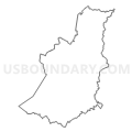 Census Tract 9609, Wilkes County, North Carolina (Light Gray Border)