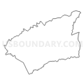 Census Tract 9610.01, Wilkes County, North Carolina (Light Gray Border)