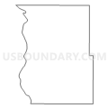 Census Tract 9665, Emmons County, North Dakota (Light Gray Border)