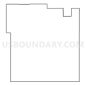 Census Tract 9504, Pembina County, North Dakota (Light Gray Border)